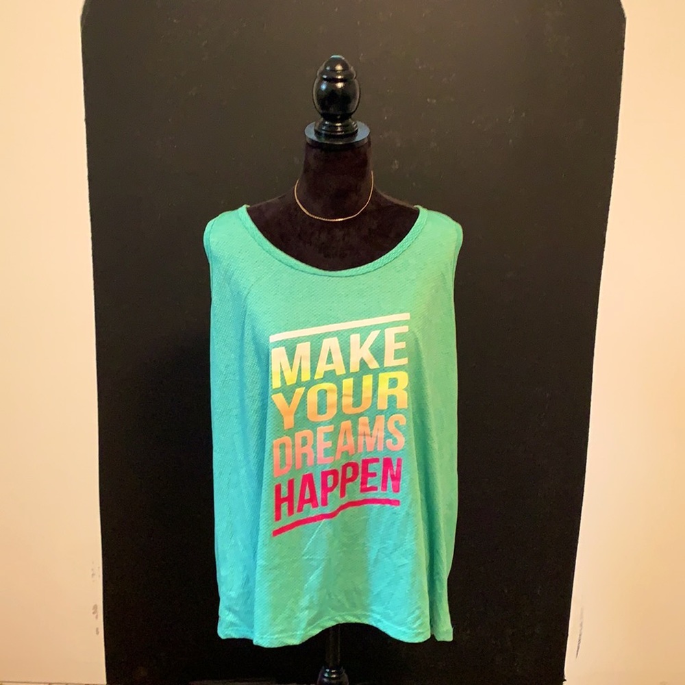 2 Tank Tops (Lime Green is Lane Bryant 22/24)